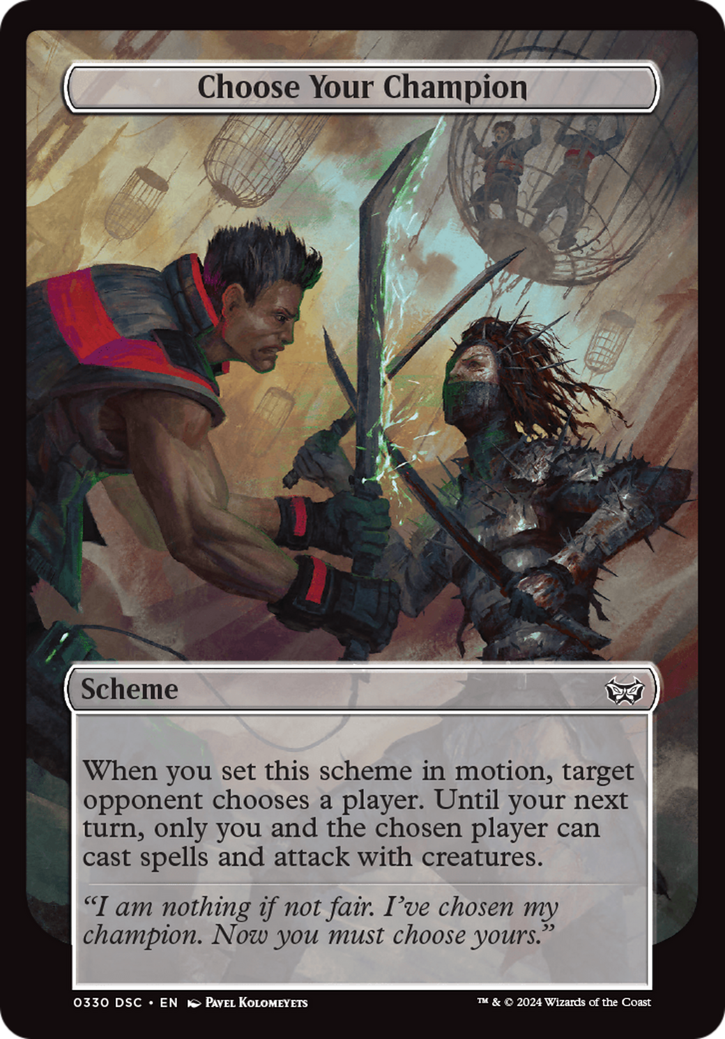 Choose Your Champion (Full Art) (330) - Duskmourn: House of Horror Commander