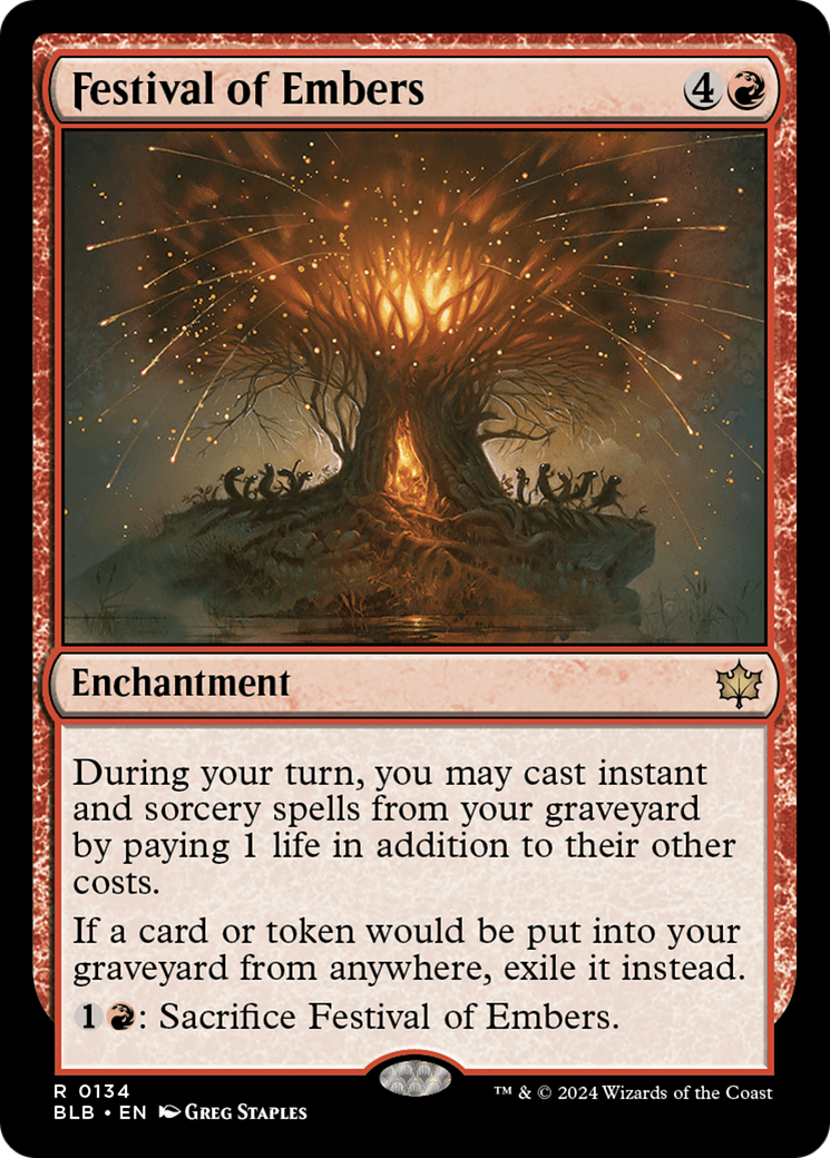 Festival of Embers (134) Foil - Bloomburrow