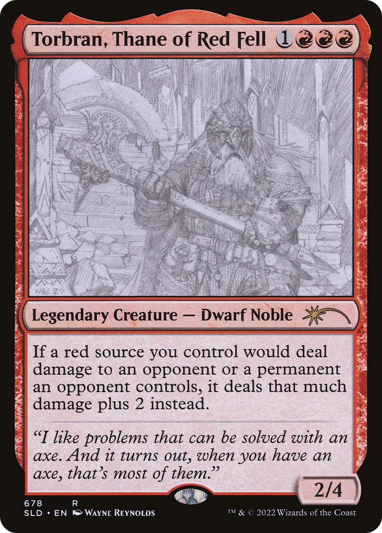 Torbran, Thane of Red Fell (678) Foil - Secret Lair Drop