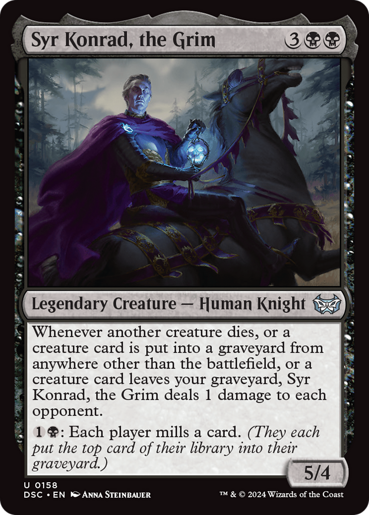 Syr Konrad, the Grim (158) - Duskmourn: House of Horror Commander