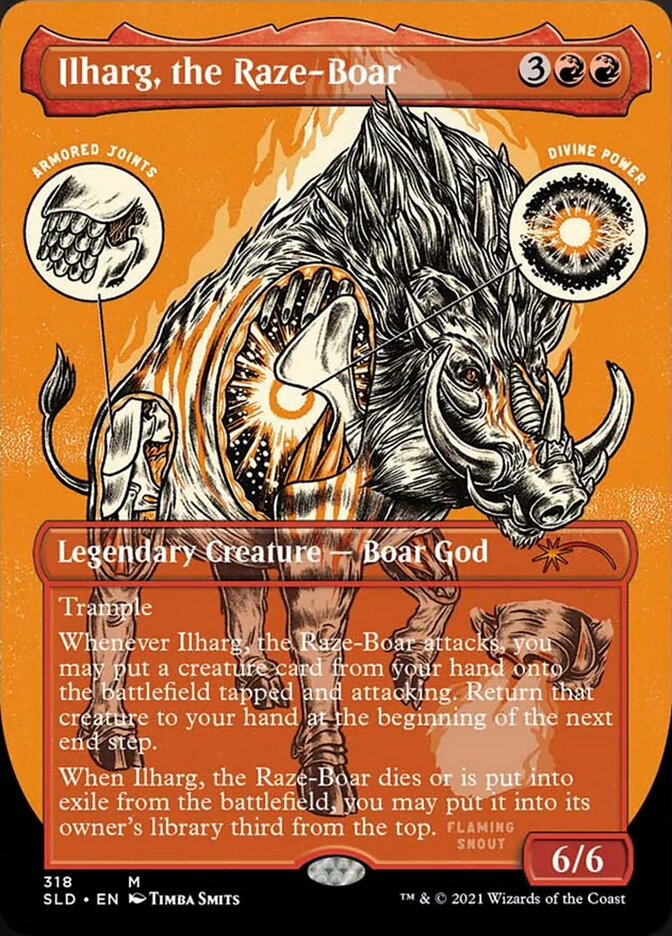 Ilharg, the Raze-Boar (318) Foil - Secret Lair Drop Series