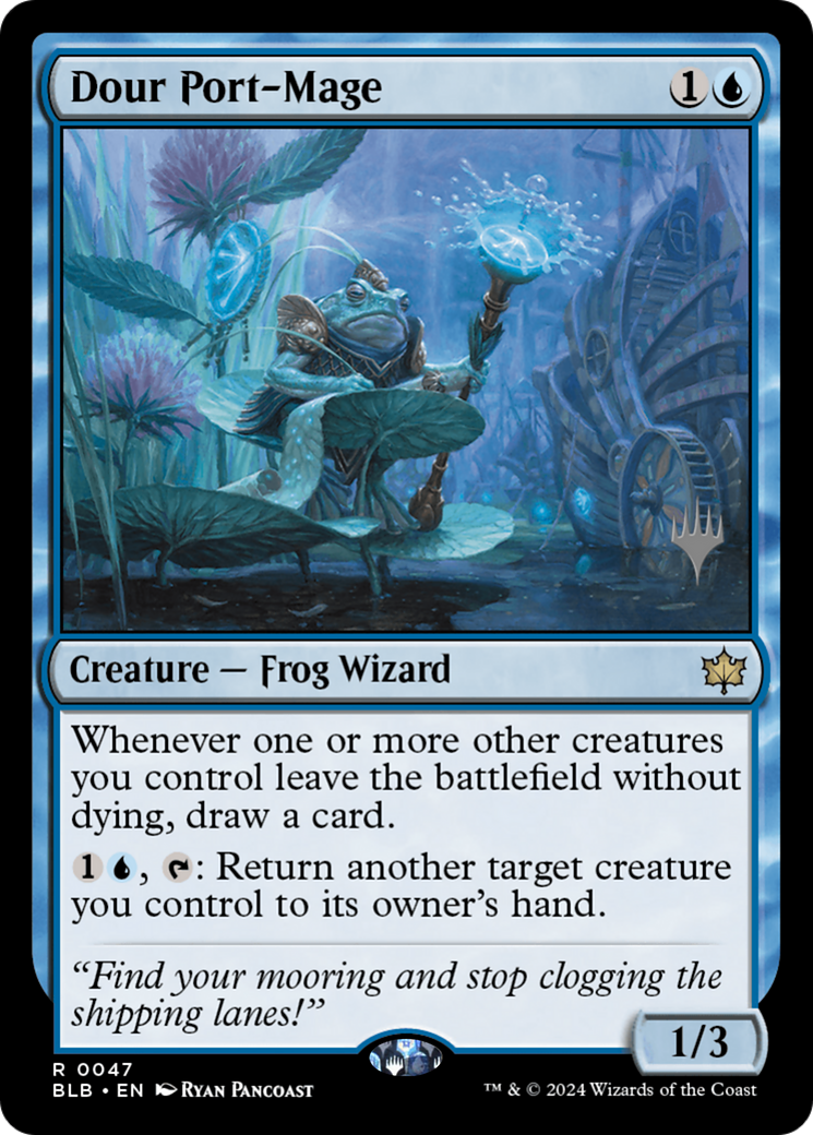 Dour Port-Mage (047) - Bloomburrow Promos