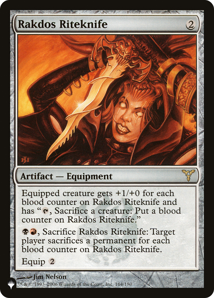 Rakdos Riteknife (DIS-164) - The List