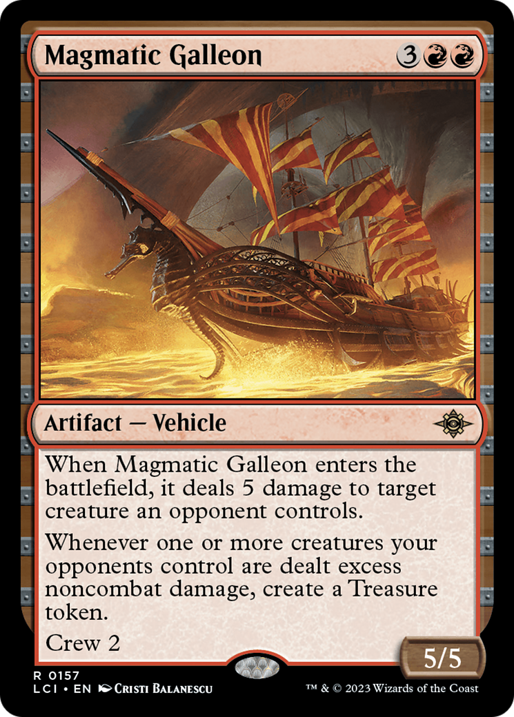 Magmatic Galleon (157) Foil - The Lost Caverns of Ixalan