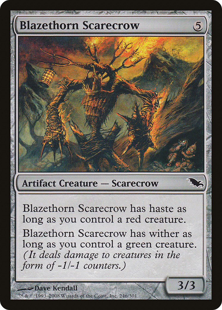 Blazethorn Scarecrow (246) Foil - Shadowmoor