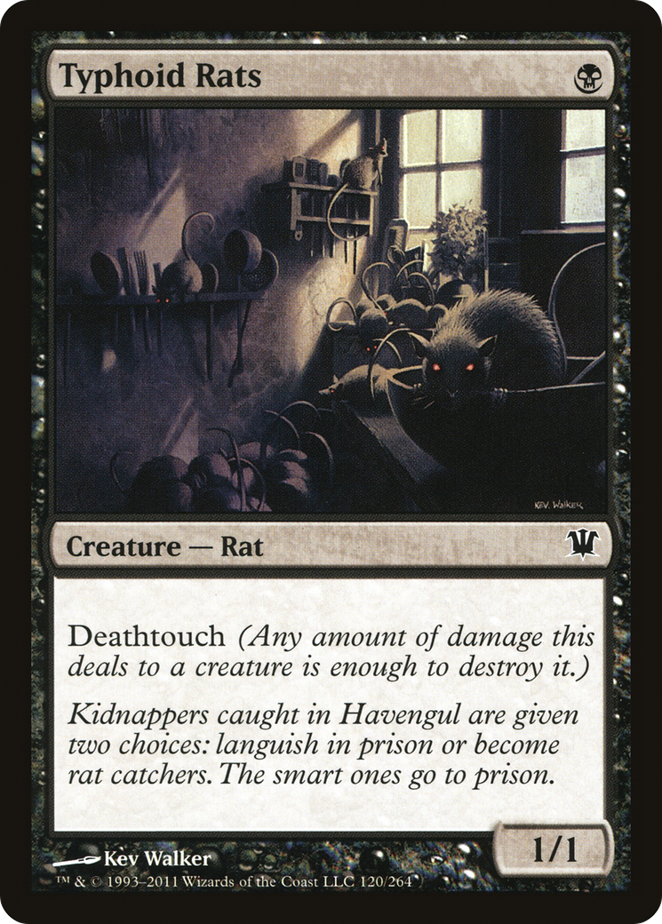 Typhoid Rats (120) Foil - Innistrad