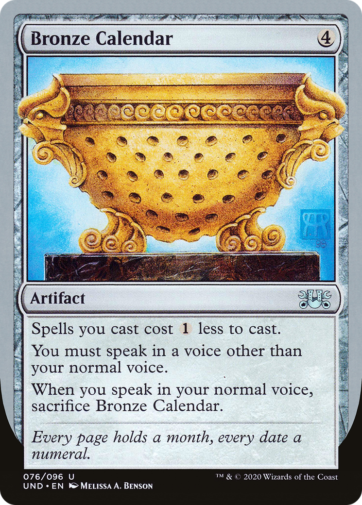 Bronze Calendar (076) - Unsanctioned