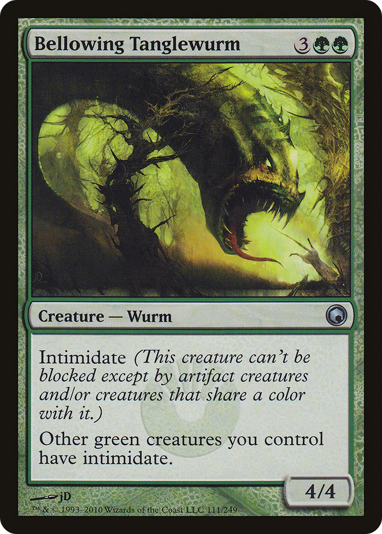 Bellowing Tanglewurm (111) - Scars of Mirrodin