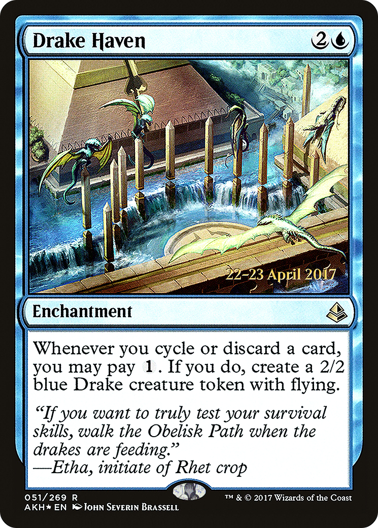 Drake Haven (051) Foil - Amonkhet Promos