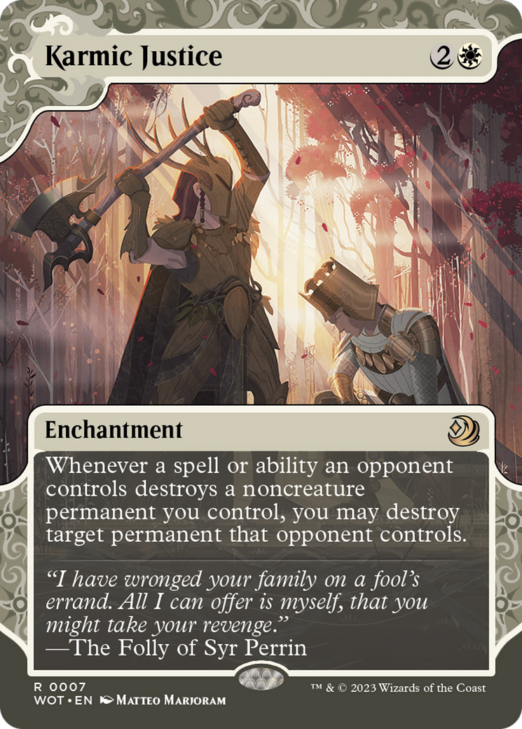 Karmic Justice (Showcase) (007) Foil - Wilds of Eldraine: Enchanting Tales