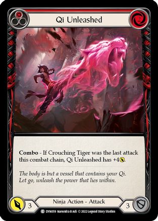 Qi Unleashed (Red) (DYN059) Rainbow Foil - Dynasty