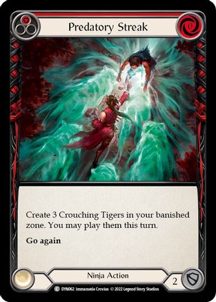 Predatory Streak (Red) (DYN062) Rainbow Foil - Dynasty