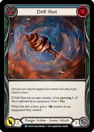 Drill Shot (Blue) (DYN158) Rainbow Foil - Dynasty