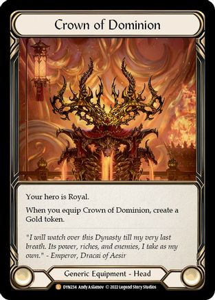 Crown of Dominion (DYN234) Cold Foil - Dynasty