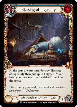 Blessing of Ingenuity (Blue) (DYN100) Rainbow Foil - Dynasty