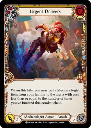 Urgent Delivery (Yellow) (DYN108) Rainbow Foil - Dynasty