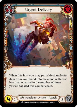 Urgent Delivery (Blue) (DYN109) Rainbow Foil - Dynasty