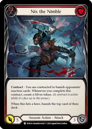 Nix the Nimble (Red) (DYN139) Rainbow Foil - Dynasty