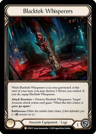 Blacktek Whisperers (DYN117) Rainbow Foil - Dynasty