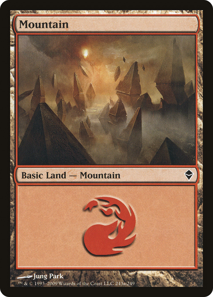 Mountain (243a) - Zendikar