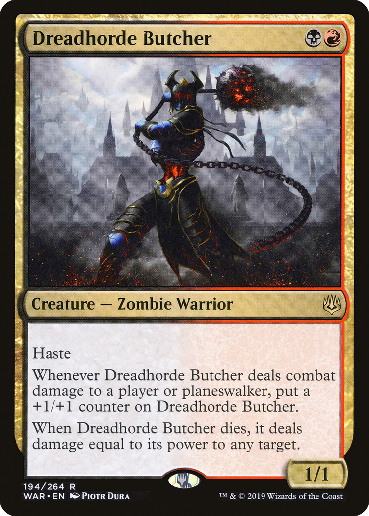 Dreadhorde Butcher (194) Foil - War of the Spark