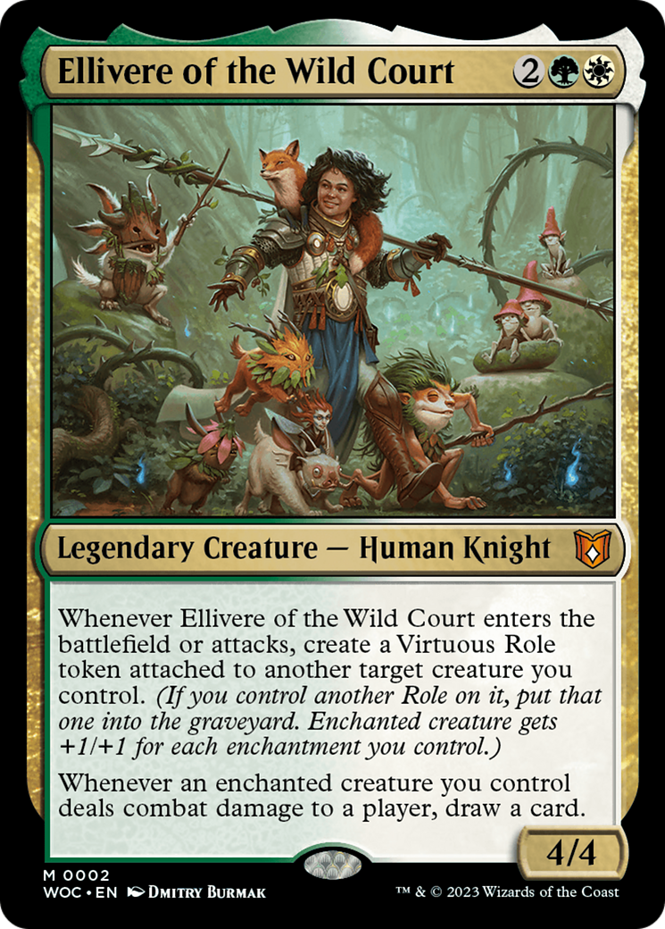 Ellivere of the Wild Court (002) - Wilds of Eldraine Commander