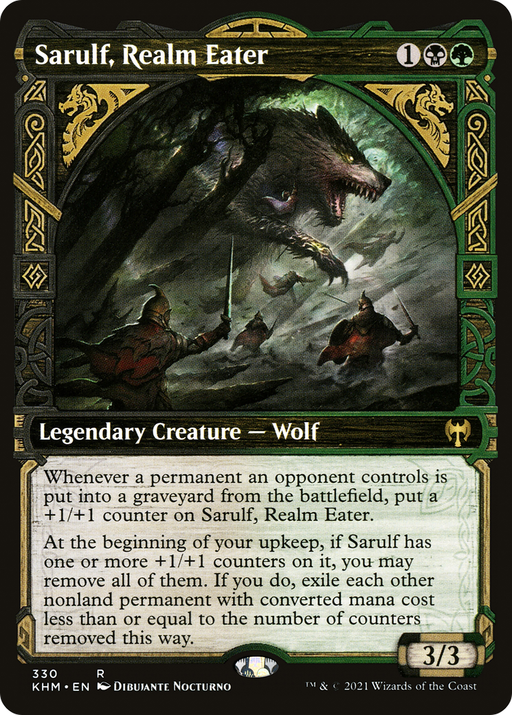 Sarulf, Realm Eater (Showcase) (330) Foil - Kaldheim