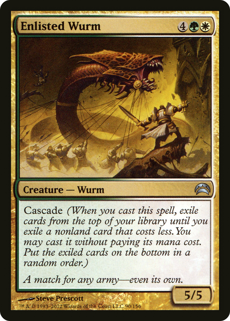 Enlisted Wurm (090) - Planechase 2012