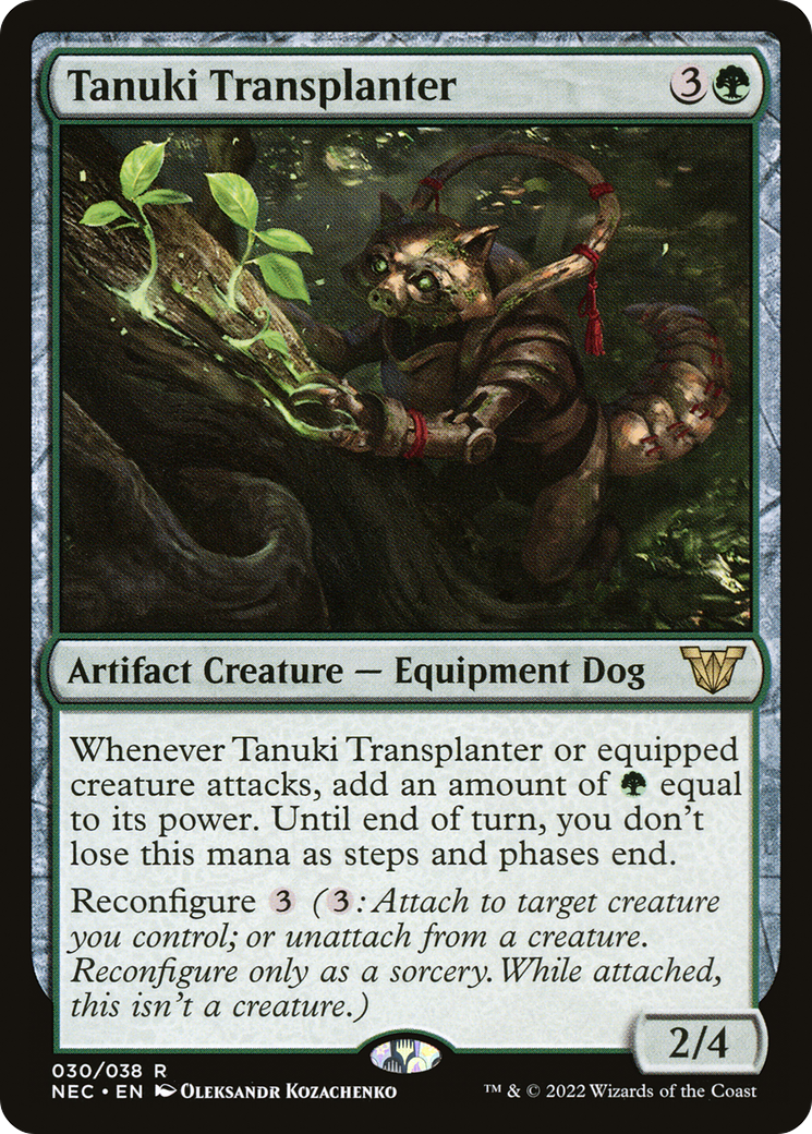 Tanuki Transplanter (030) - Neon Dynasty Commander