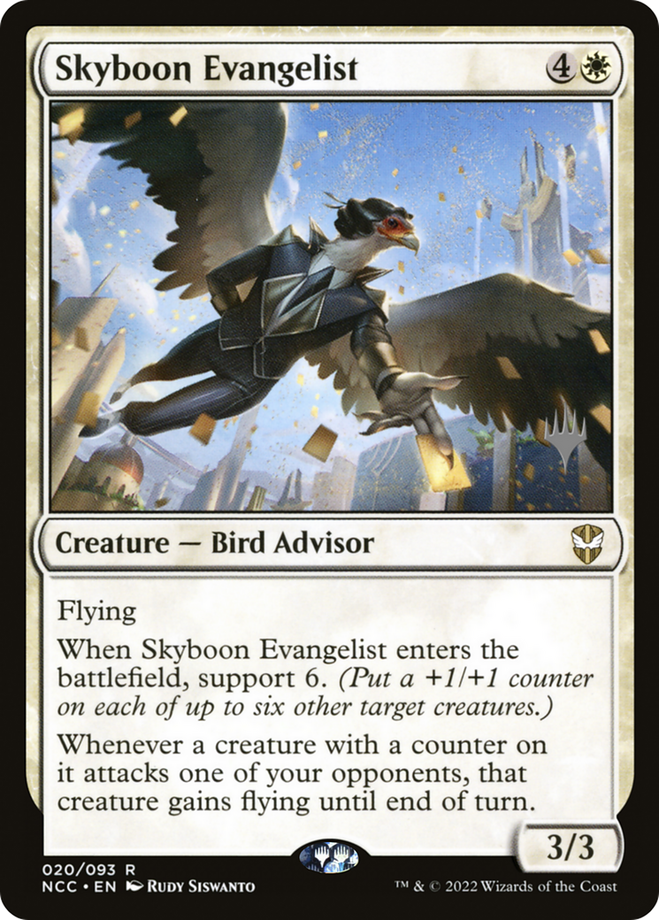 Skyboon Evangelist (020) Foil - New Capenna Commander Promos