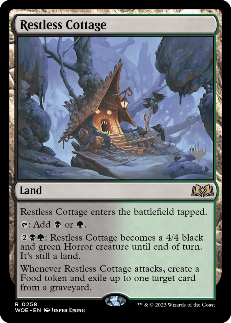 Restless Cottage (258) Foil - Wilds of Eldraine Promos