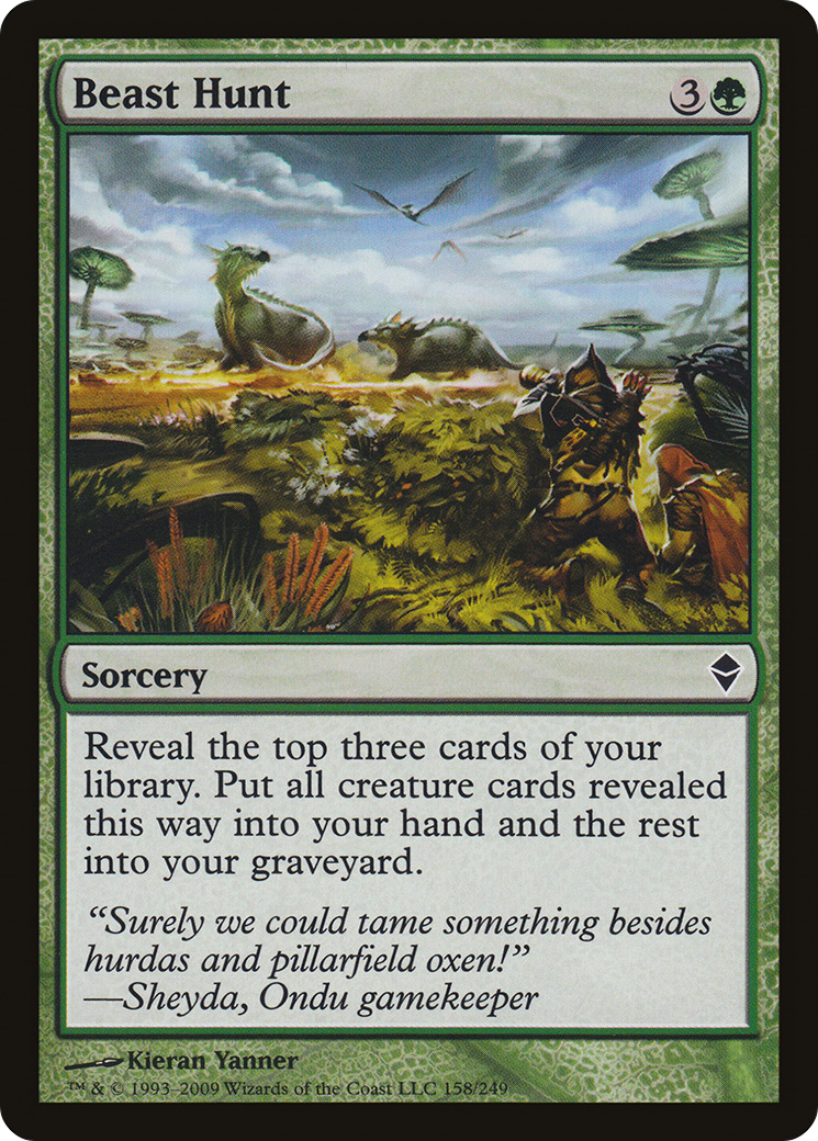 Beast Hunt (158) Foil - Zendikar