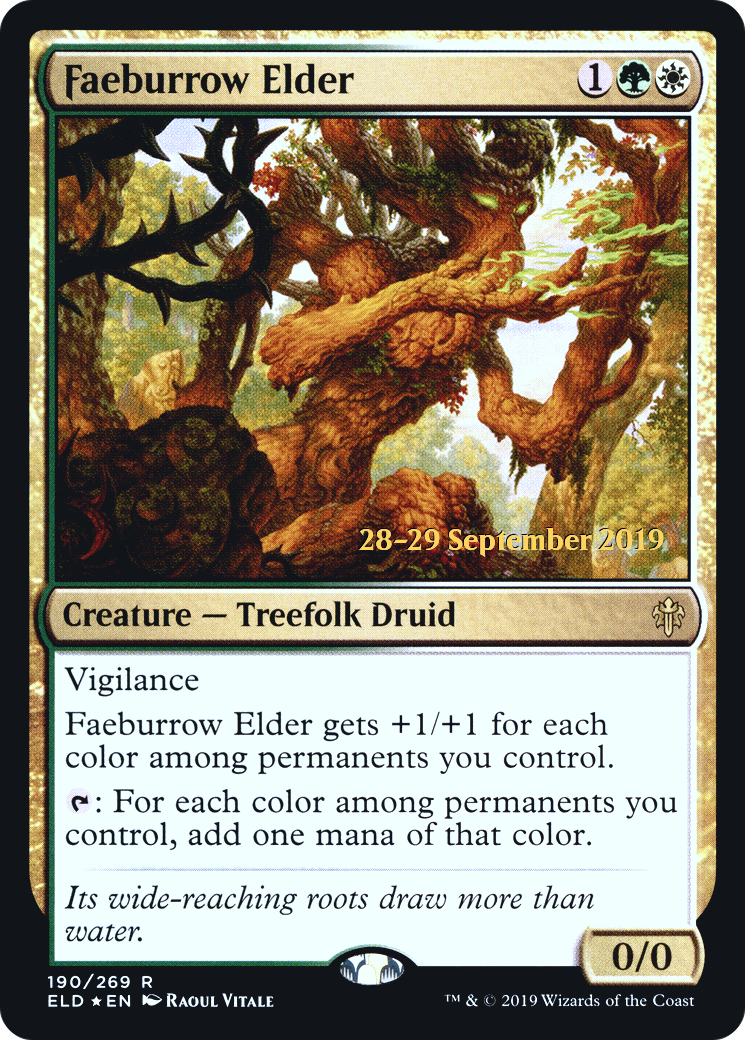 Faeburrow Elder (190s) Foil - Throne of Eldraine Promos