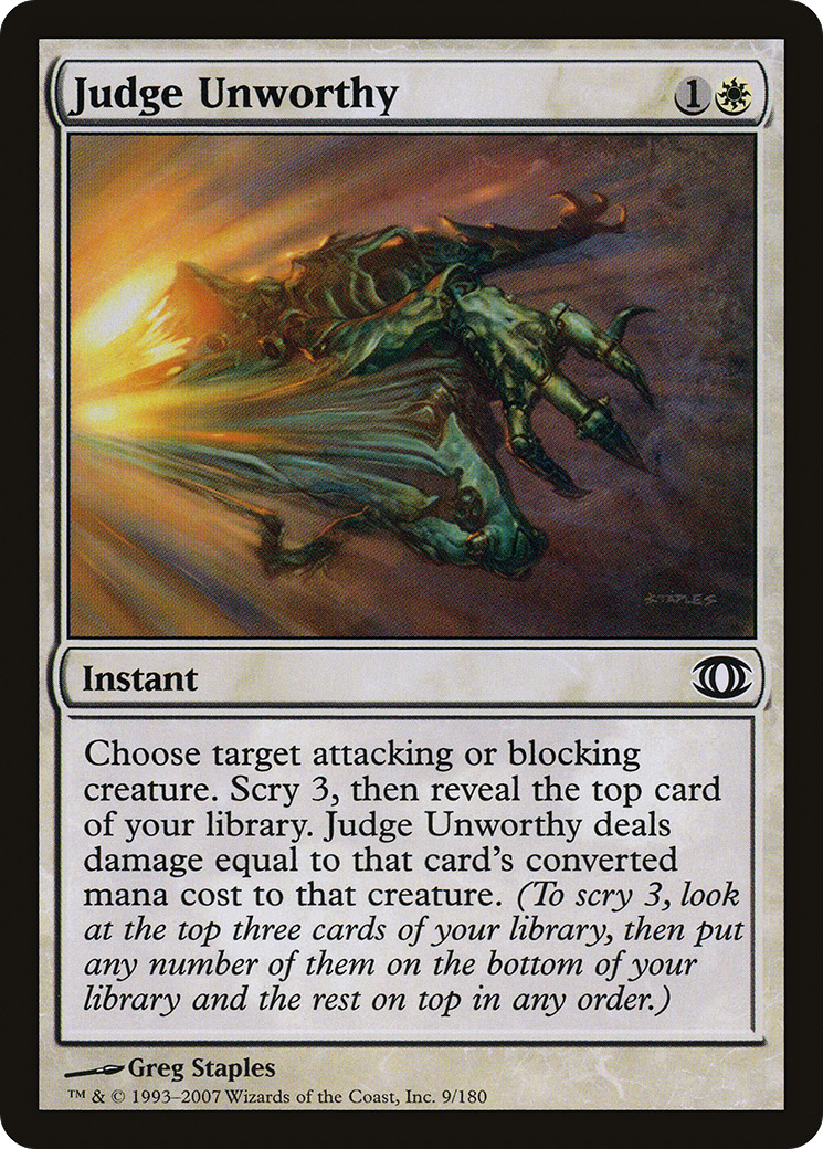 Judge Unworthy (009) - Future Sight