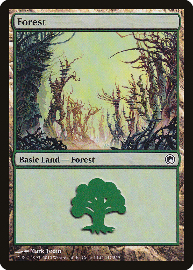 Forest (247) - Scars of Mirrodin