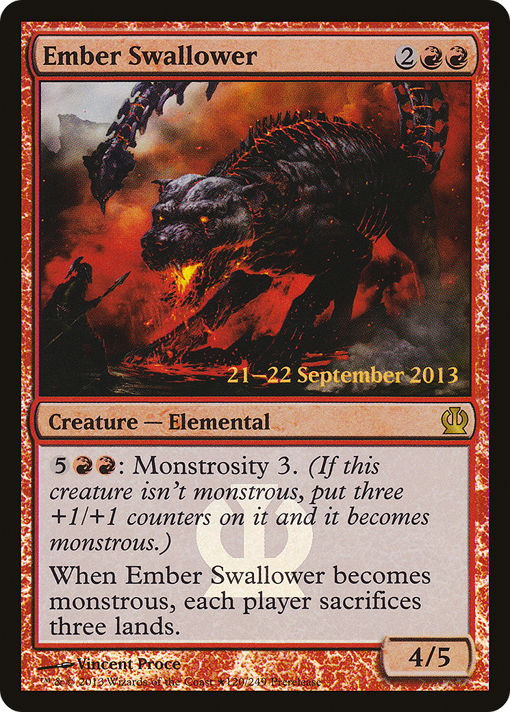 Ember Swallower (120★) Foil - Theros Promos