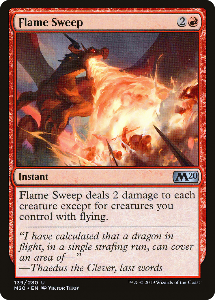 Flame Sweep (139) - Core Set 2020