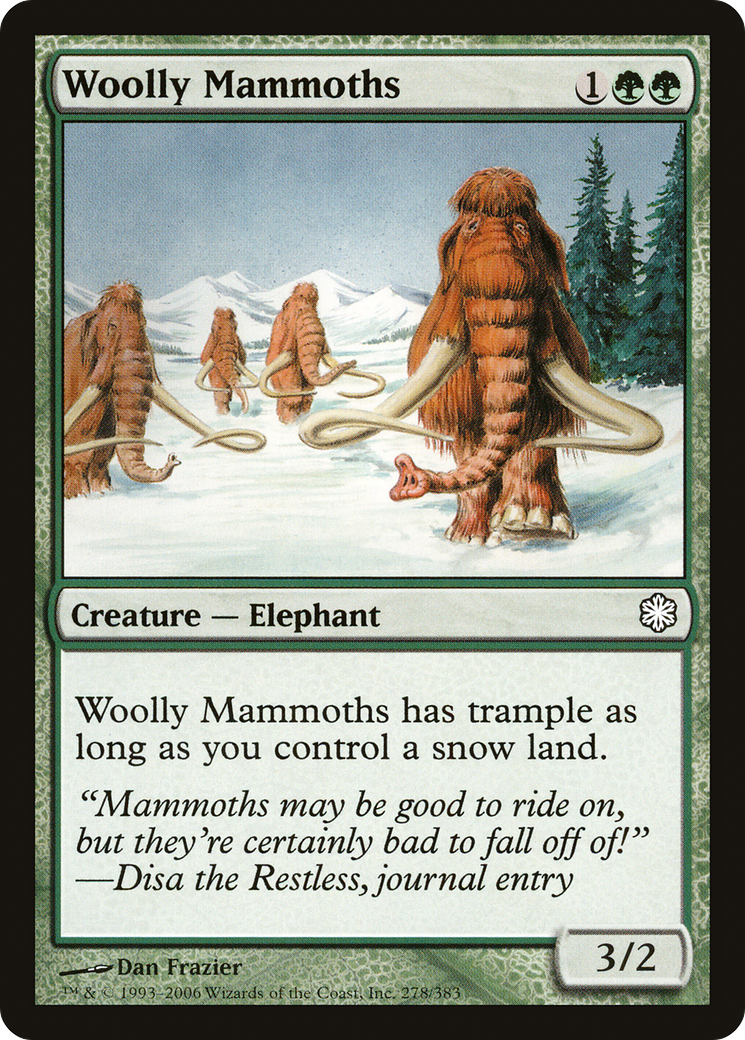 Woolly Mammoths (278) - Coldsnap Theme Decks