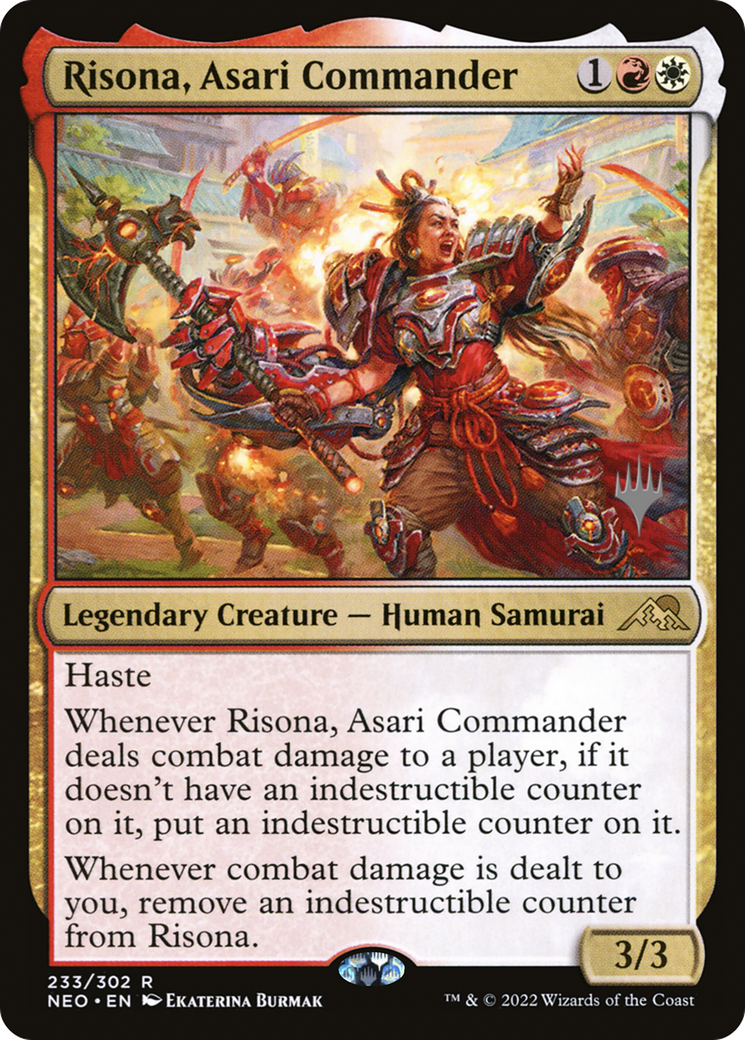 Risona, Asari Commander (233) Foil - Kamigawa: Neon Dynasty Promos