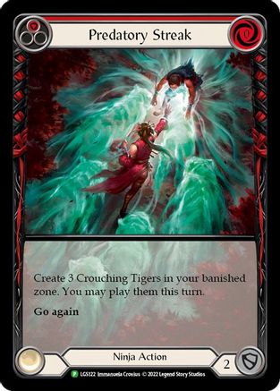 Predatory Streak (Red) (LGS122) Rainbow Foil - FaB Promos