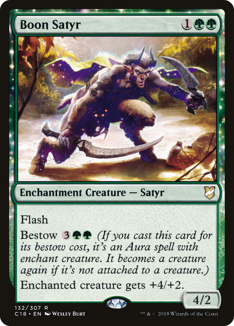 Boon Satyr (132) - Commander 2018