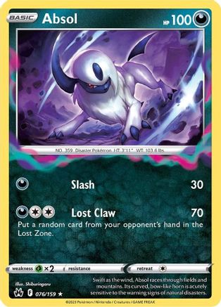 Absol (76) Holofoil - Crown Zenith