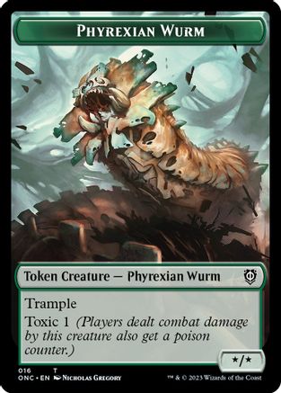Phyrexian Wurm // Phyrexian Insect Double-sided Token - Commander: Phyrexia: All Will Be One