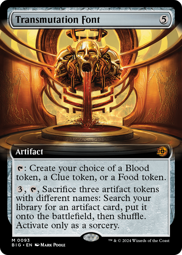 Transmutation Font (Extended Art) (093) Foil - The Big Score