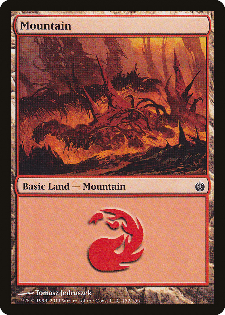 Mountain (152) Foil - Mirrodin Besieged