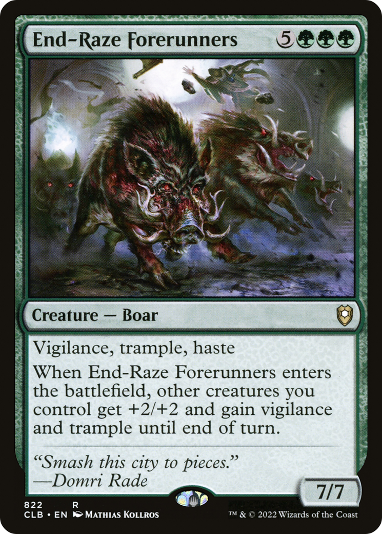 End-Raze Forerunners (822) - Commander Legends: Battle for Baldur's Gate