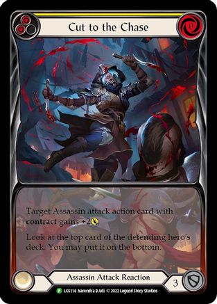 Cut to the Chase (Yellow) (LGS114) Rainbow Foil - FaB Promos
