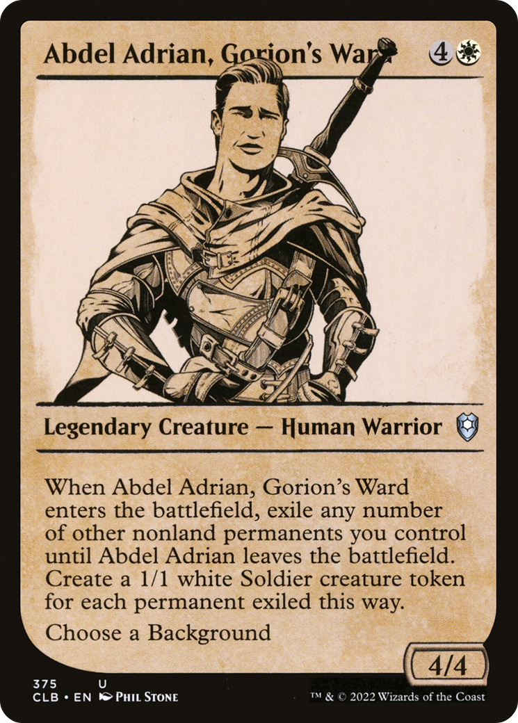 Abdel Adrian, Gorion's Ward (Showcase) (375) - Commander Legends: Battle for Baldur's Gate