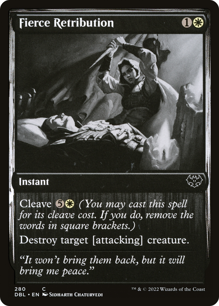 Fierce Retribution (280) Foil - Innistrad: Double Feature