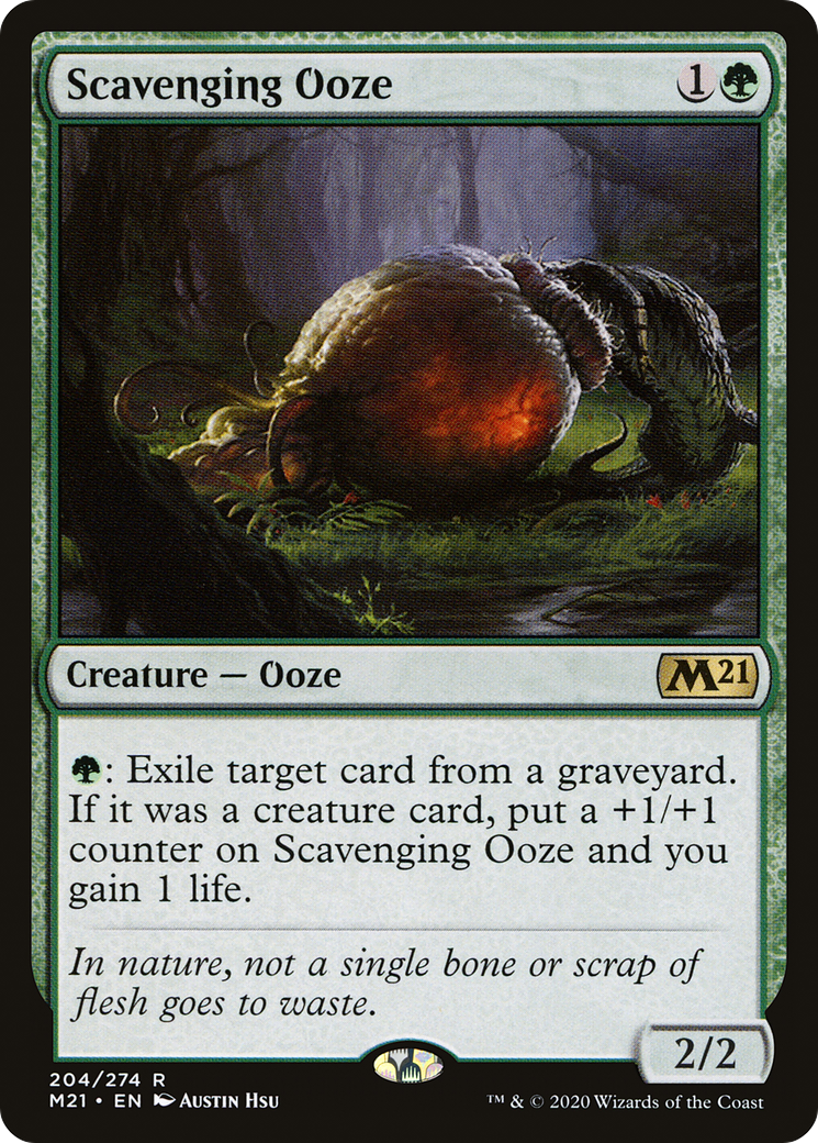 Scavenging Ooze (204) Foil - Core Set 2021